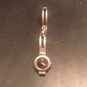 Silver movado watch